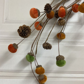 Velvet Acorn Garland 